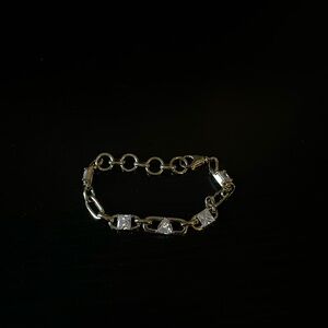 Kendra Scott Gold and Silver Chain-Link Bracelet